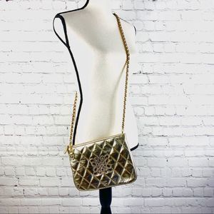 Bergamasco Women’s Gold Cross Body Purse